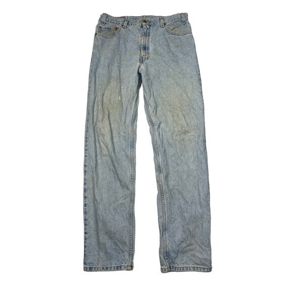 Levi’s VTG 80s 540 Relaxed Straight Jeans Bronze Tab Light Wash FLAW Mens 34x33 - Picture 1 of 8